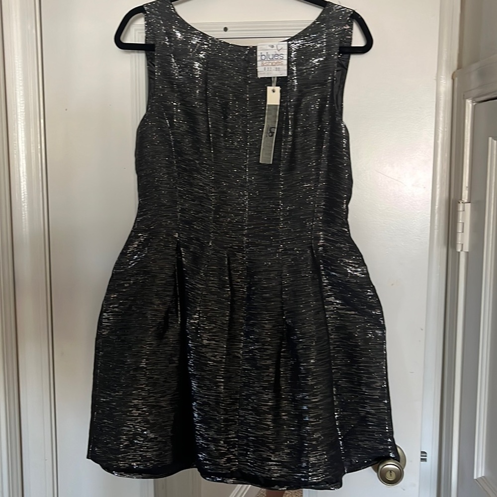 Dark Gray metallic dress